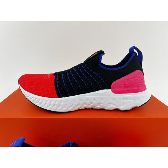 Nike React Phantom Run Flyknit 2 Women's Shoes Sneakers Black Red NO SHOE BOX - Picture 5 of 11